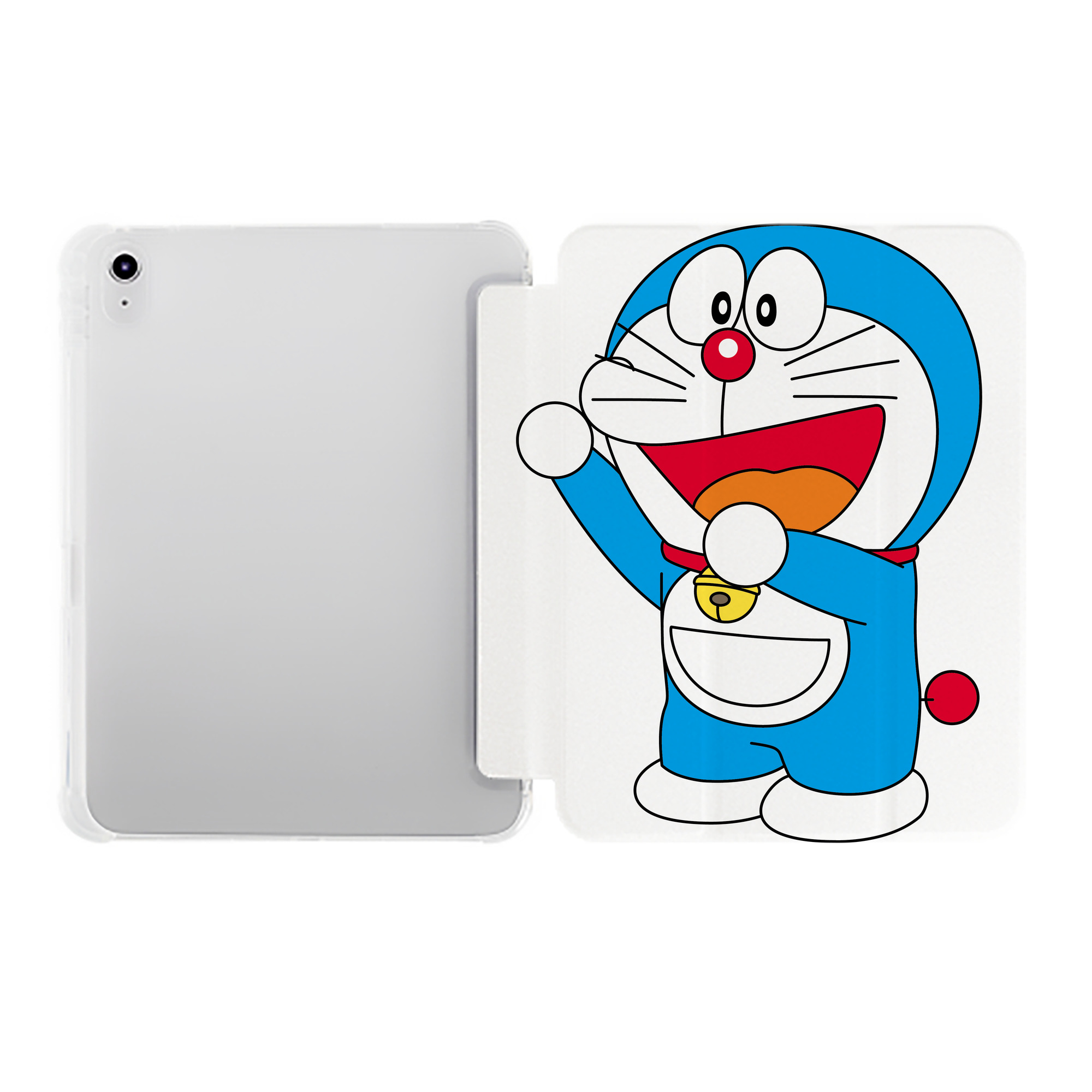 （画像用） ドラえもん Doraemon IPad ケース ペン収納付き 三つ折りスタンド PUレザー×シリコン 対応機種9.5/10.5/10.9インチ